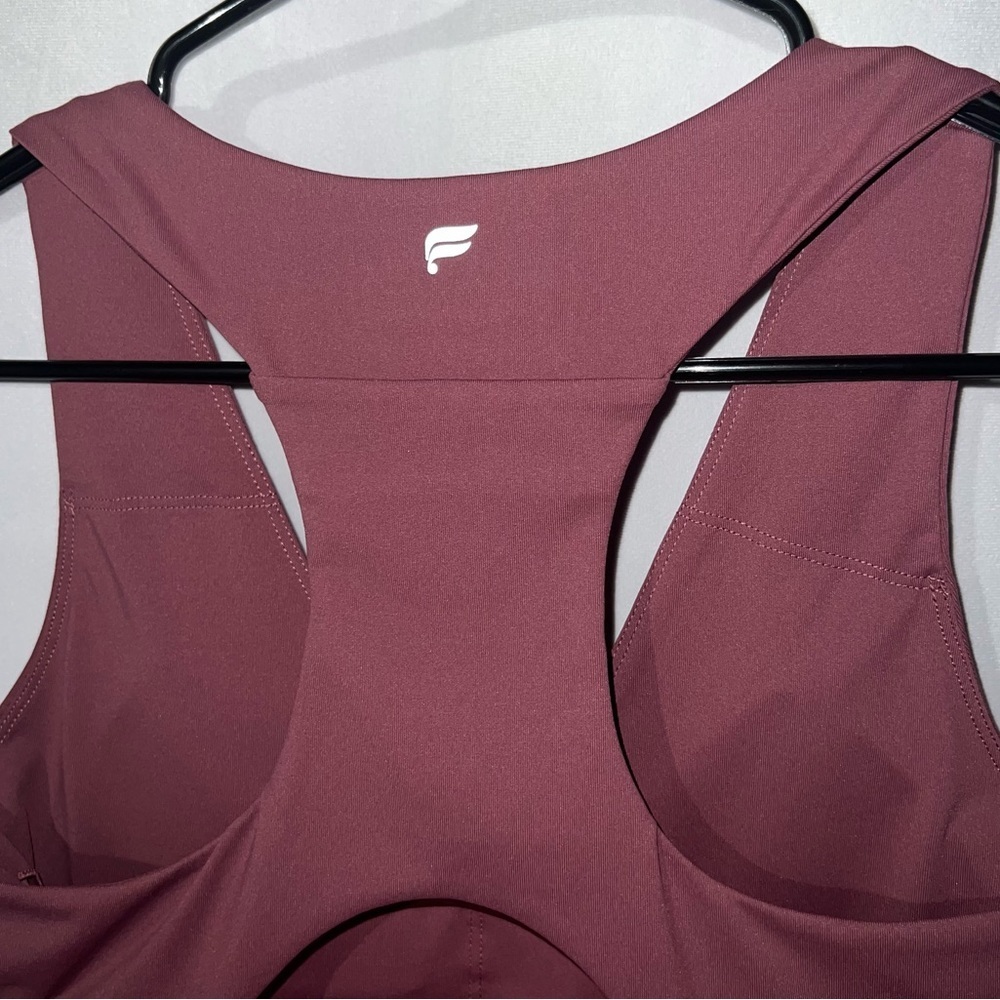 Fabletics On-The-Go Midi Medium Impact Mauve Spor… - image 4